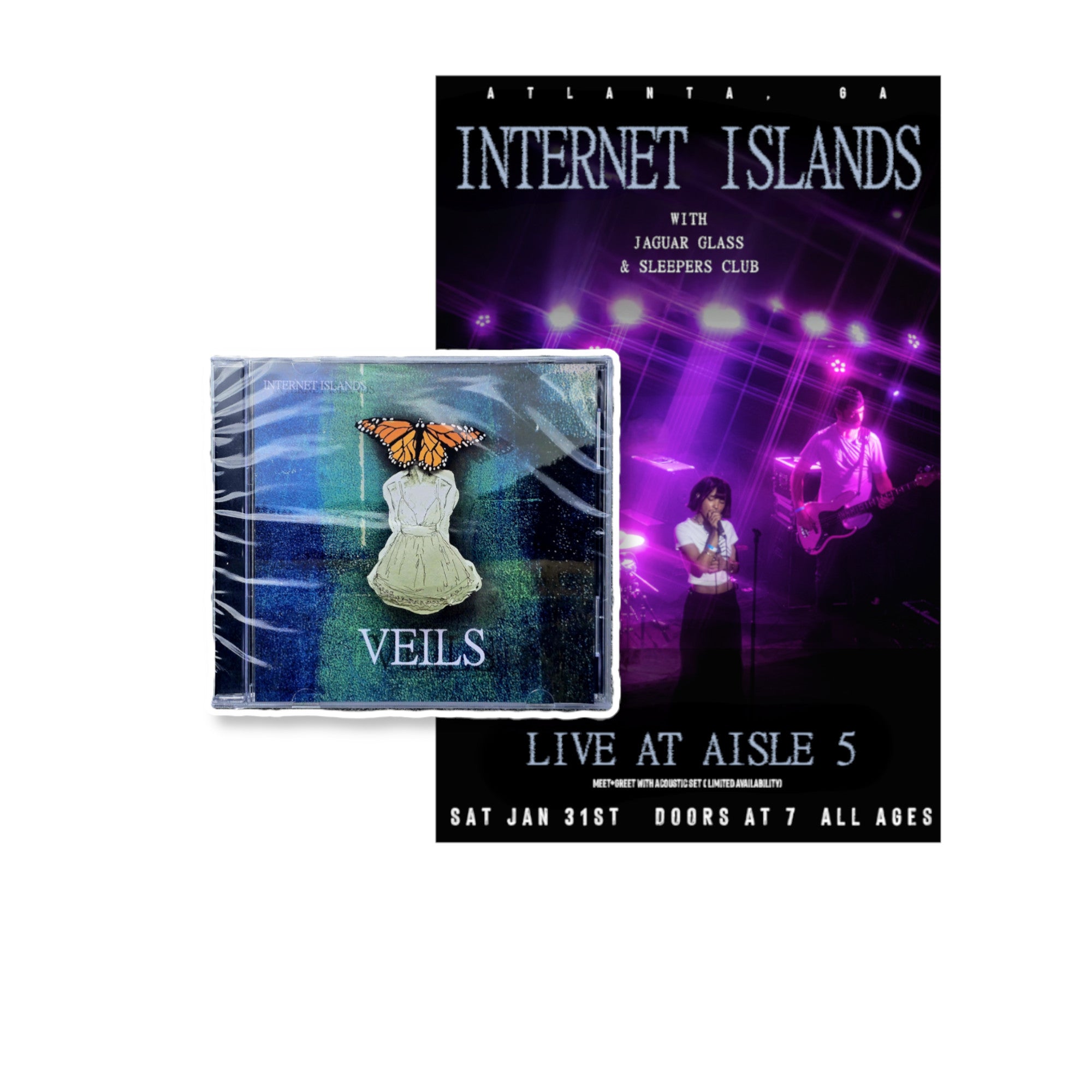 Opening Act Bundle (2 Items) (CD + Signed Poster) – Internet Islands